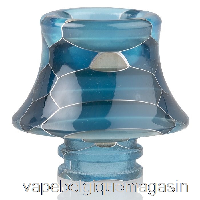 Vape Jetable 510 Cône Peau De Serpent Résine Drip Tip Bleu Clair